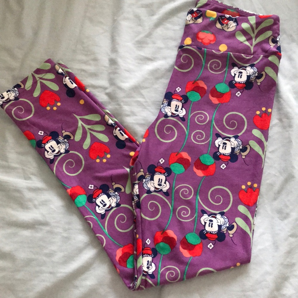 LuLaRoe Disney Minnie & Mickie leggings